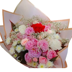 Pink Rose Passion's Embrace