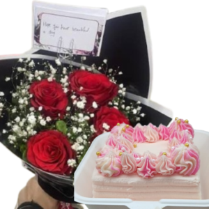 Holiday Rose Cake Box – Gift Bundle