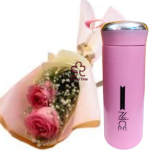 Mini Rose Posy and Bottle