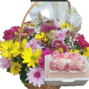 Sunshine Daisy & Pink Cake Delight