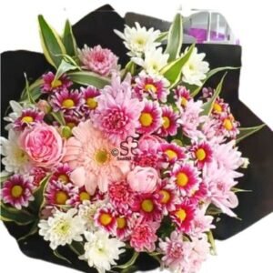 Blush Harmony Mixed Chrysanthemum Bouquet