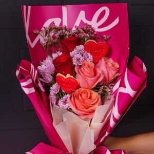 Vibrant Rose & Heart Medley | Artificial