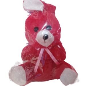 Ruby Red Bunny-Ear Teddy Bear – Unique Long-Eared Plush Toy