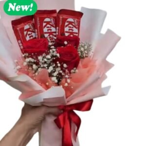 Sweet Love KitKat Rose Bouquet 🍫🌹