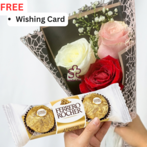 Golden Sweetness Rose & Ferrero Bouquet