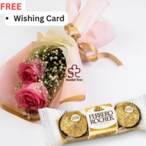 Rosy Delight Twin Rose & Ferrero Set