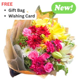 "Ran Tharu" Vibrant Mixed Floral Bunch – Mother’s Day Special