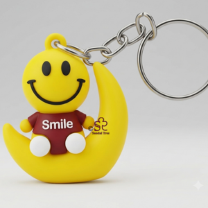 Happy Smiley Face Keytag