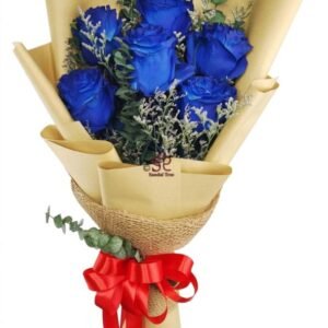 Classy in Blue Blooms - Mixed Flowers