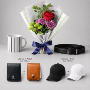 Red Rose & Chrysanthemum Men’s Day Gift Bundle