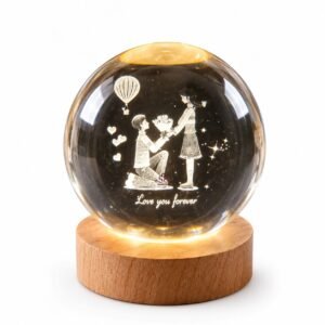 Romantic Couple 3D Crystal Ball Light