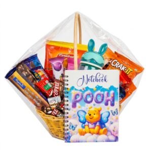 Winnie The Pooh Notebook & Snack Basket