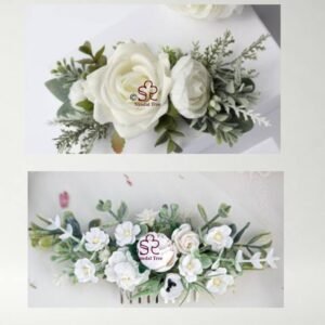 Timeless Purity Bridal Hair Clip Set