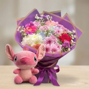 Cute Pink stich & Royal Violet Presentation Bundle